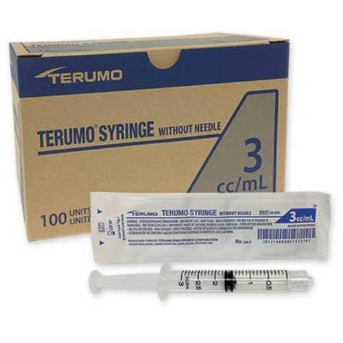 Terumo Syringe Only Luer Lock, 3ml- Box of 100