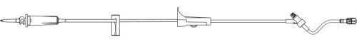 B. Braun IV Set with One Caresite Injection Site, 15 drops/ml, 113", Luer Lock Connection