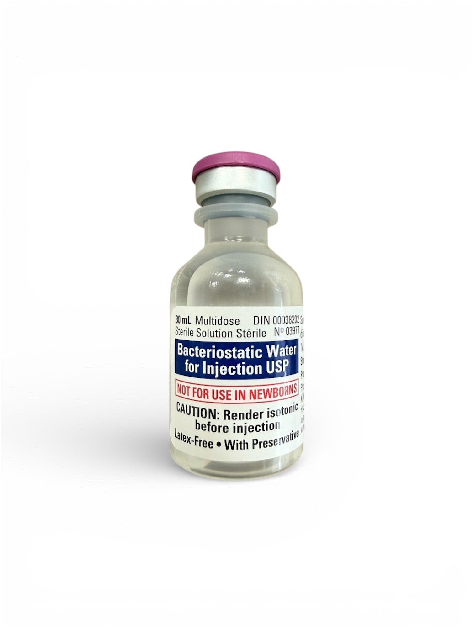 Pfizer Sterile Water Bacteriostatic for Injection, USP - 30ml Vial