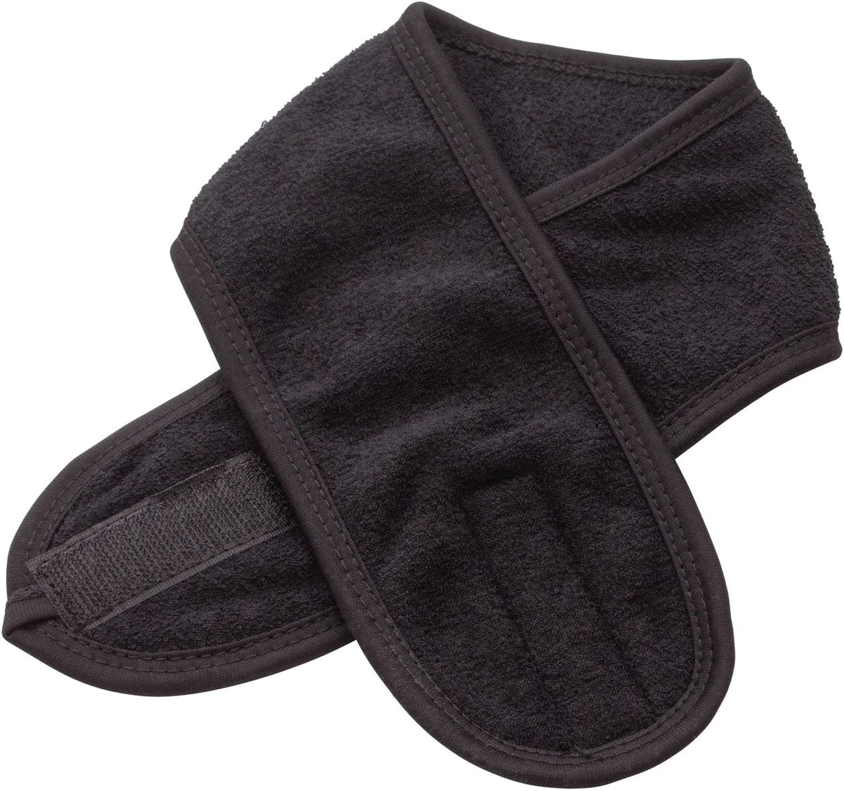 Adjustable Terry Cloth Headband, Black
