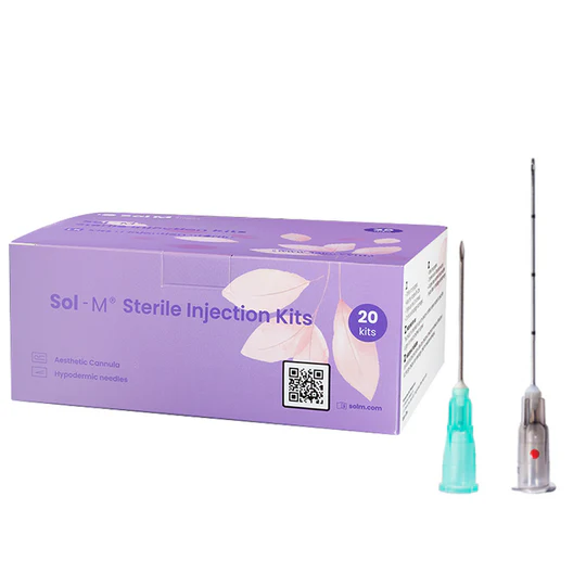 Sol-M Aesthetic Cannula 22G x 40mm (1.5")- Box of 20