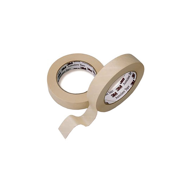 3M Comply Auto-Clave Steam Indicator Tape for all Wraps 18mm x 55m Regular Adhesion Lead-Free - Per Roll