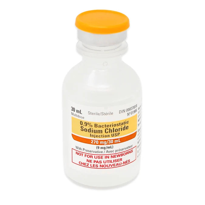 Pfizer Bacteriostatic Sodium Chloride 0.9% w/ preservative - 30ml Vial