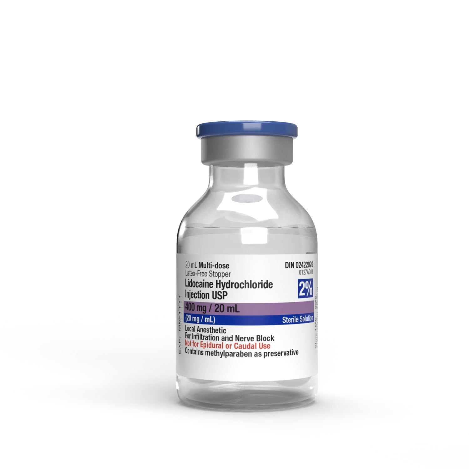 Hikma Lidocaine 2% USP w/Preservative- 20ml Vial