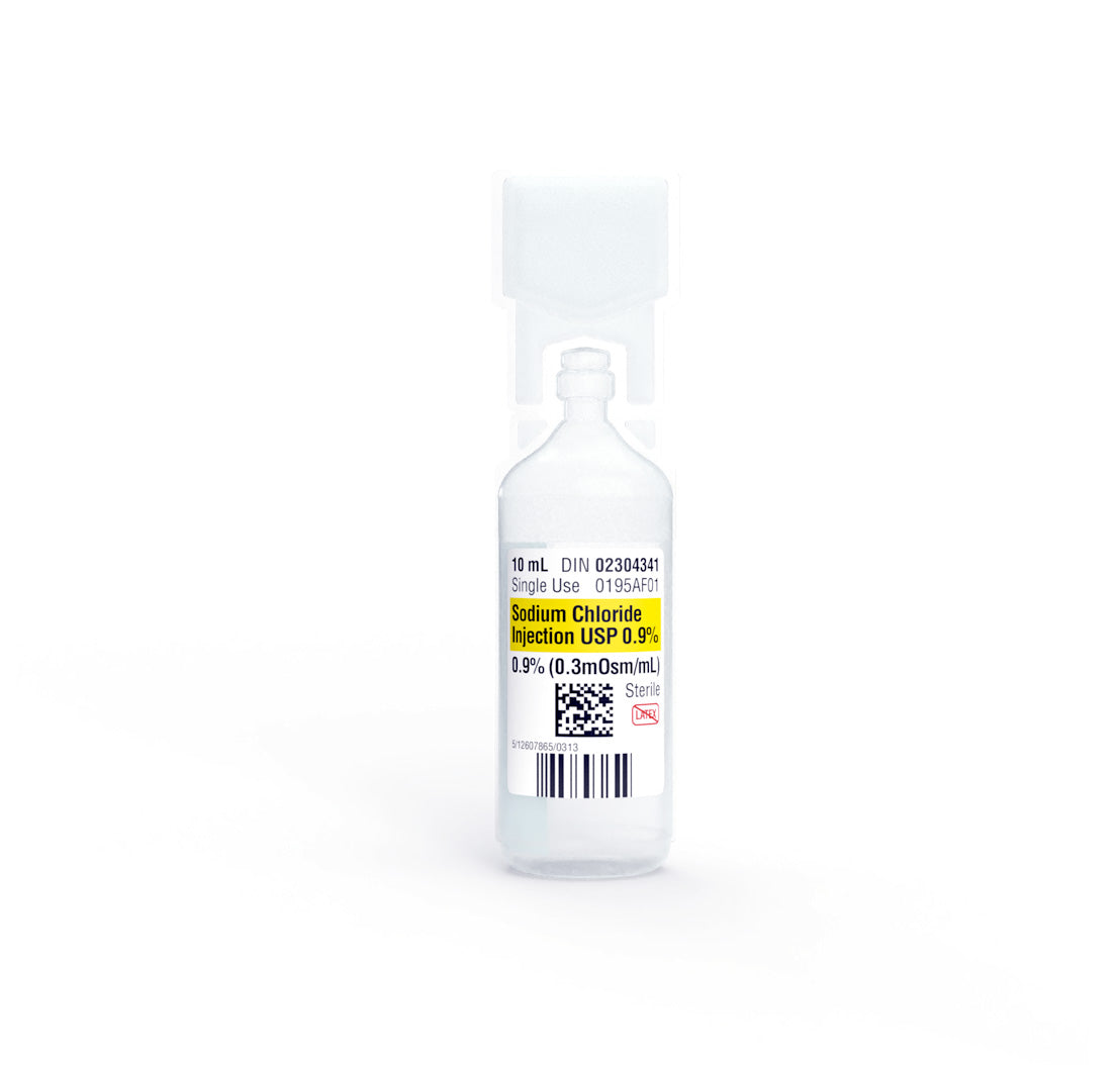 Hikma Sodium Chloride Injection 0.9% No Preservative, 10ml Ampoule, Box of 20