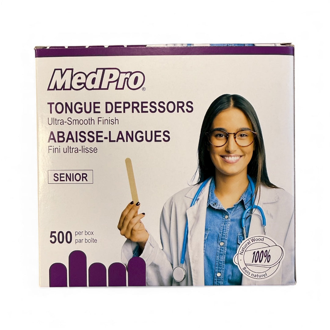 MedPro Tongue Depressor, Adult, Non-Sterile - Box of 500