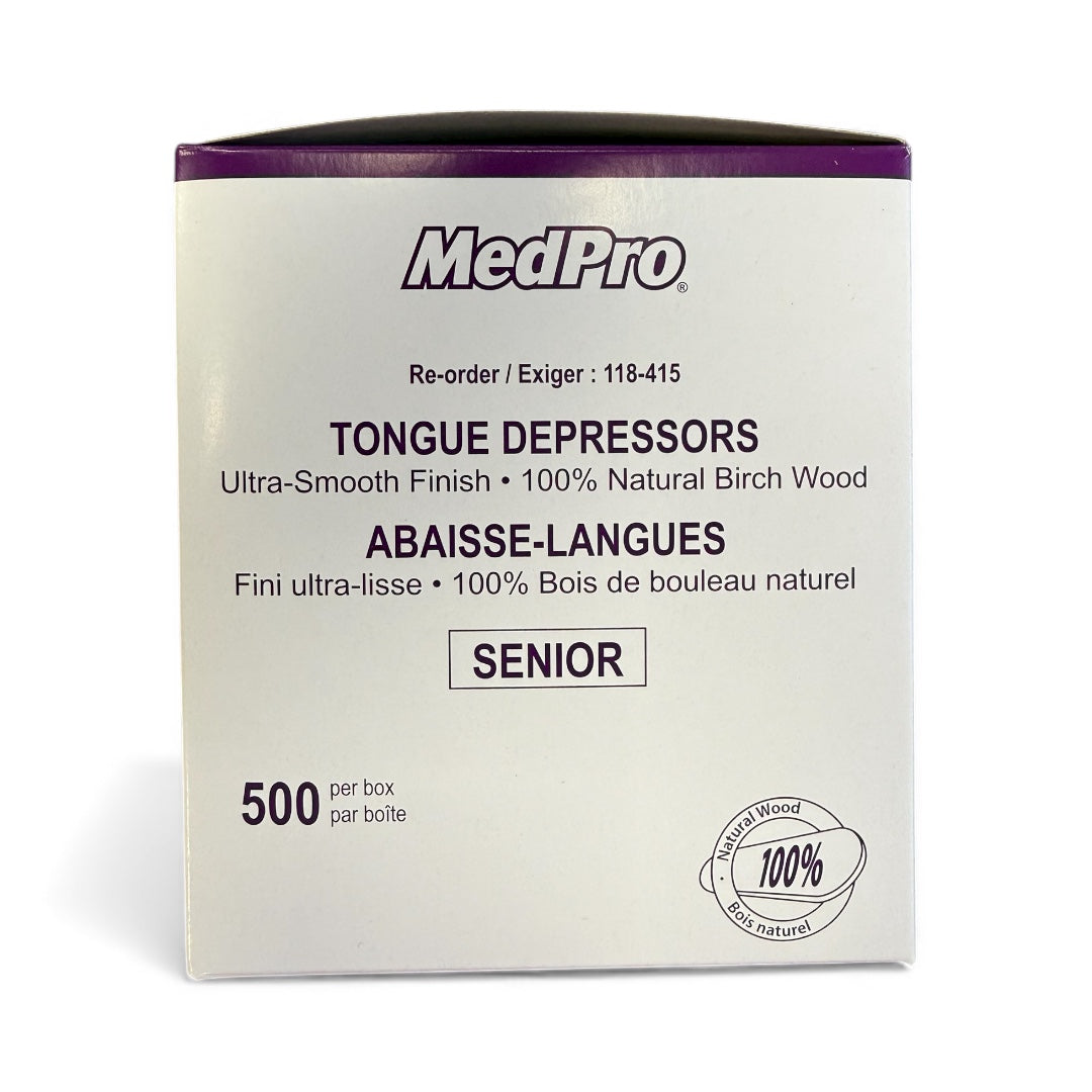 MedPro Tongue Depressor, Adult, Non-Sterile - Box of 500