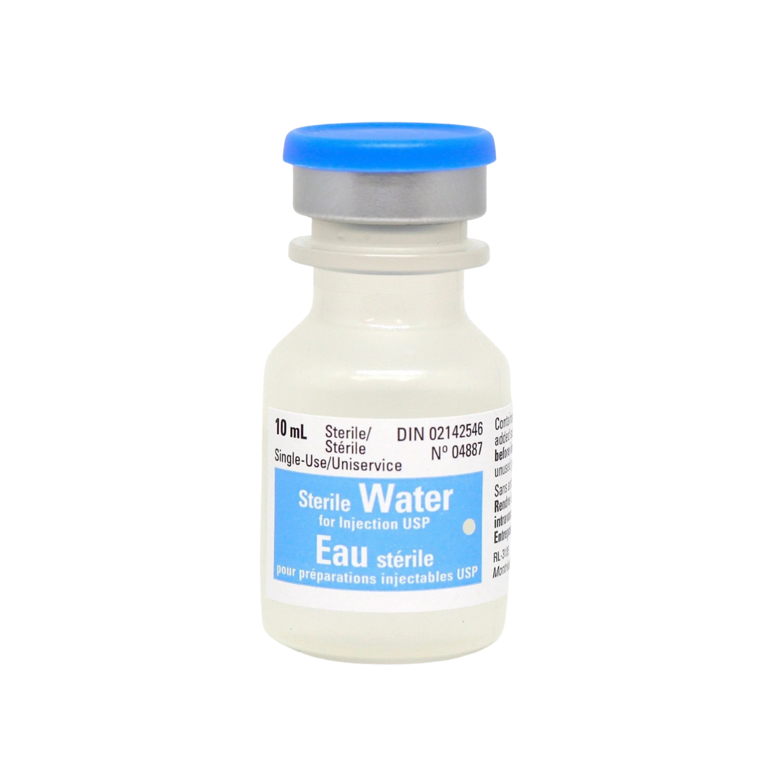 Pfizer Sterile Water for Injection, No Preservative - 10ml Vial