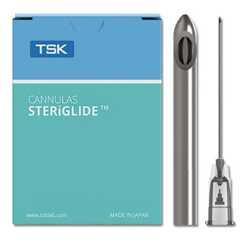 TSK STERiGLIDE Aesthethic Cannula 22G x 50mm (2") – Box of 20