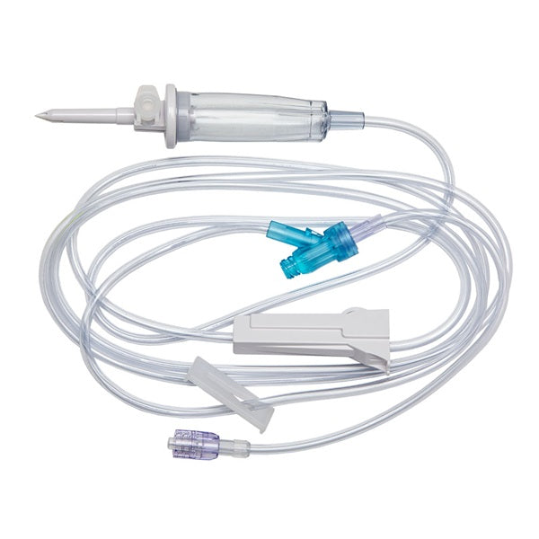B. Braun Primary Gravity IV Set with 1 SafeDAY Injection Site, 15 drops/ml, 86", Luer Lock- Case of 50