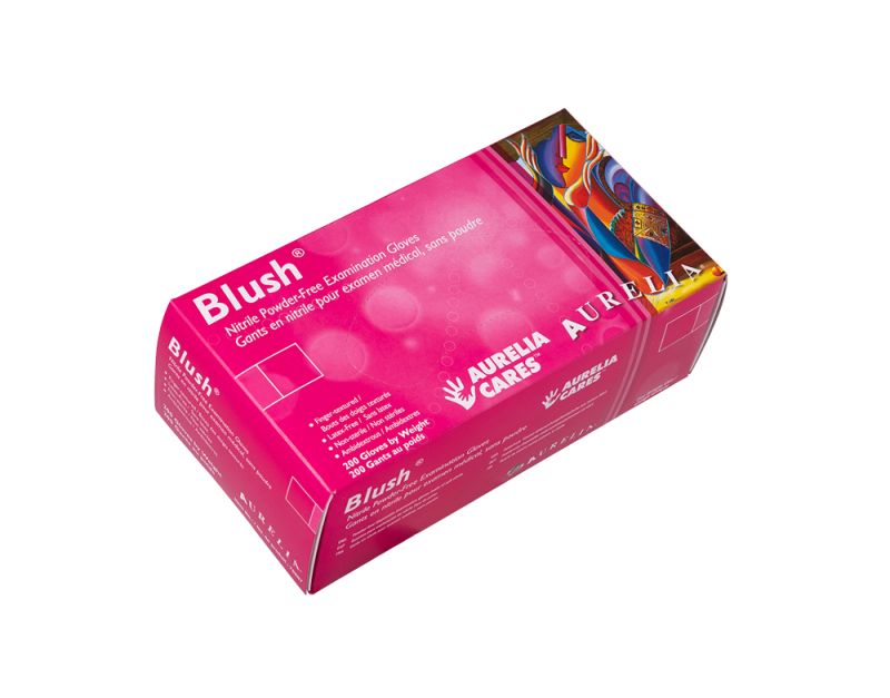 Aurelia Blush Pink Nitrile Gloves- Box of 200