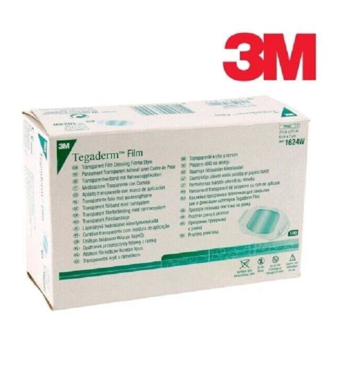 3M Tegaderm Transparent Film Dressing, 7x6cm - Box of 100