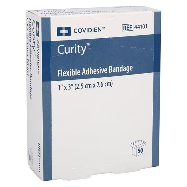 Curity Fabric Adhesive Bandage, Sterile, 1” x 3” - Box of 50