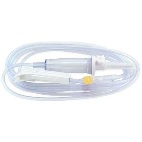 Braun Basic IV Set with One Injection Site, 15 Drops/ml, 93”, Side Clamp, Rotating Luer Lock - Each