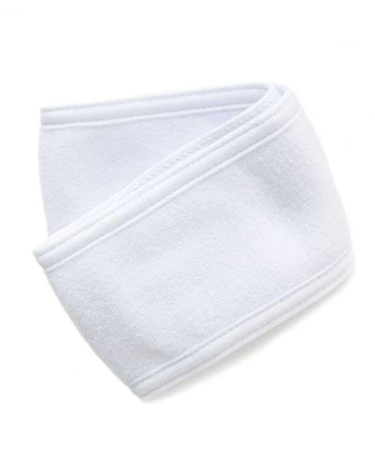 Adjustable Terry Cloth Headband, White