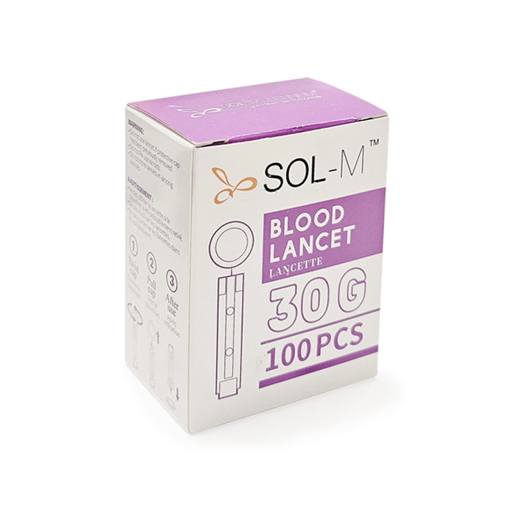 Sol-M Universal Lancet 30G - Box of 100