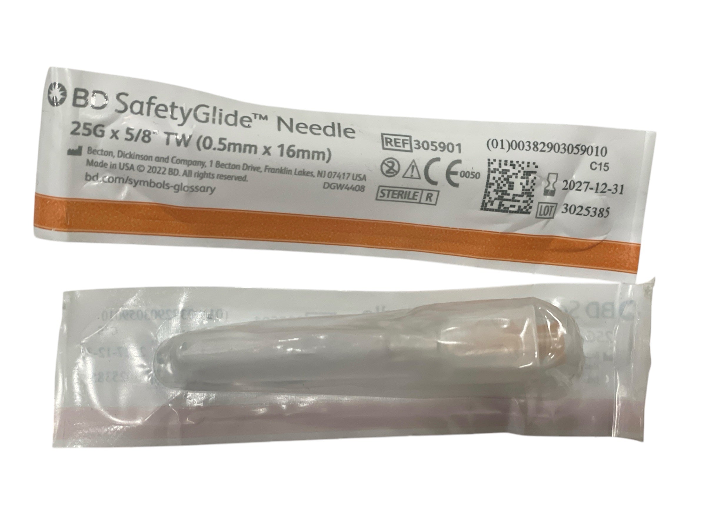 BD SafetyGlide Needle 25G x 5/8” - EACH