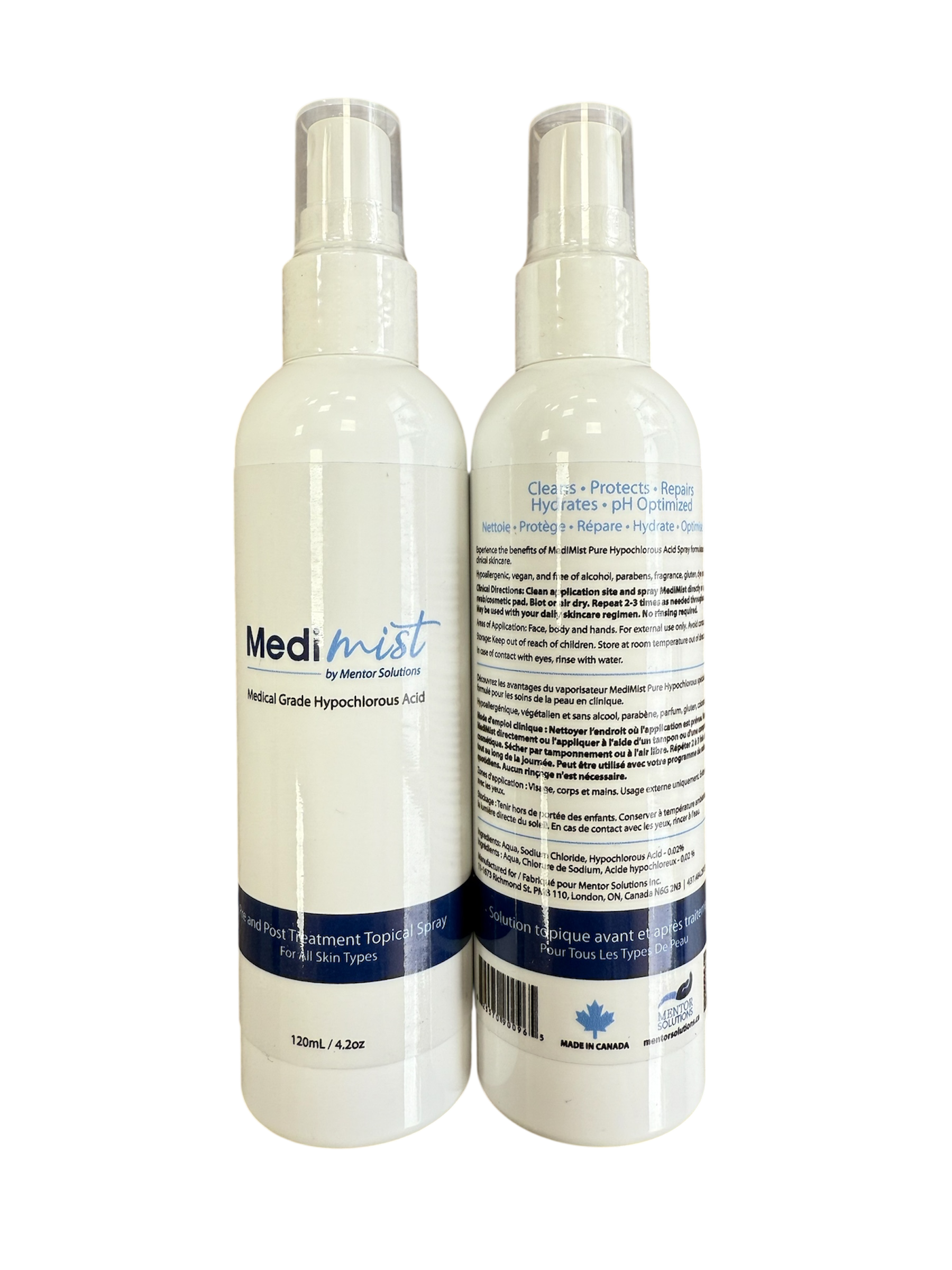 MediMist Hypochlorous Acid, 120ml Spray Bottle - Case of 15