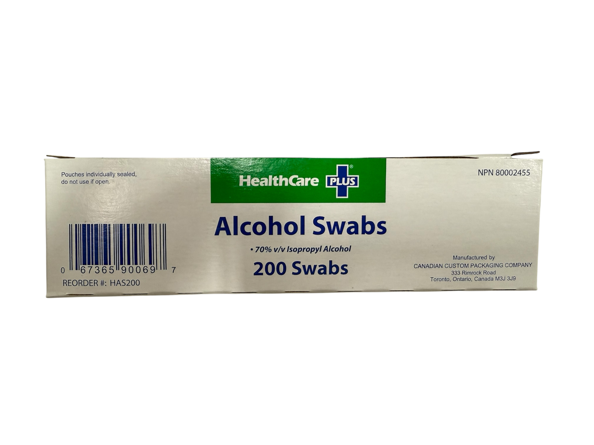 Health Care Plus Alcohol Prep Pads 6.25X2.8 CM - Box of 200